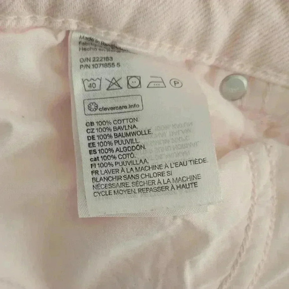 H&M Size 10 Pink Wide Leg Jeans - Picture 3 of 7